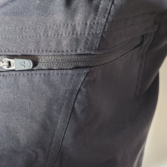 Eddie Bauer Women’s First Ascent Pant Black Size 6 Black Ankle Drawstring - Picture 6 of 11